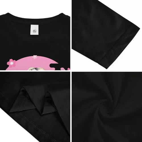 Vista 4 de Anime T-Shirts for Men and Women, Casual Anime Shirts Crew Neck Cotton Top Tee, Novelty Short Sleeves for Adults