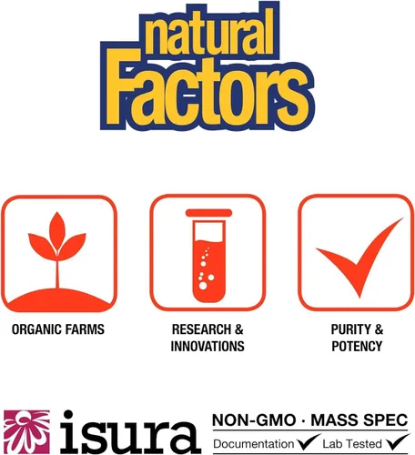 Vista 8 de Natural Factors, Sulfato de glucosamina, apoya la movilidad saludable de las articulaciones, el cartílago y el tejido conectivo, 180 cápsulas
