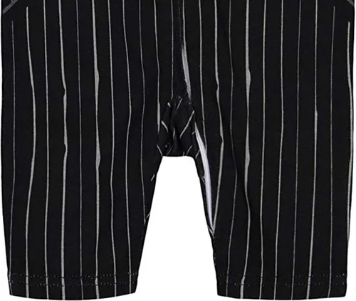 Vista 7 de Disney Nightmare Before Christmas Jack Skellington - Disfraz de bebé con cremallera para recién nacidos a bebés