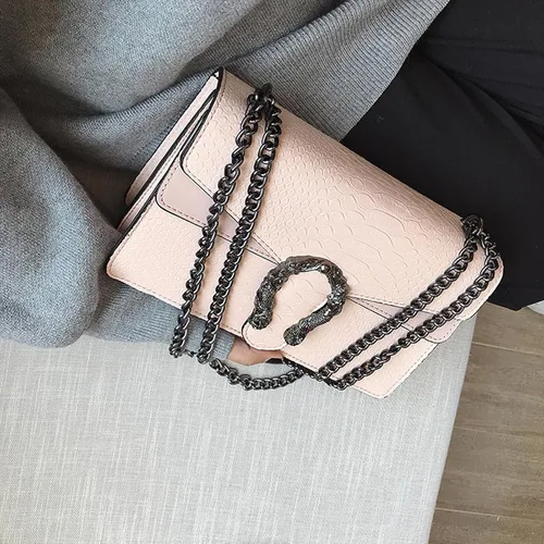 Vista 3 de HELFNE Bolsos de noche y embragues para mujer, bolsos cruzados de moda con cadena, bolsos de mano, lindos bolsos veganos y bolso de hombro