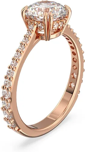 Vista 2 de Swarovski Constella Cocktail Ring Jewelry Collection, Princess Cut, Clear Crystals