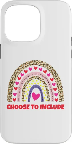 Vista 21 de Choose to Include Leopard Rainbow Special Needs Awareness Case for iPhone 17