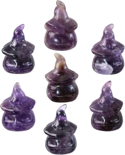 Vista 5 de TUMBEELLUWA Paquete de 2 figuras de cristal con cabeza de calabaza de Halloween, escultura coleccionable para decoración de fiestas, hogar, mantel
