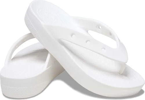Vista 7 de Crocs Womens Classic Flip Flops Platform Shoes Wedge Sandal