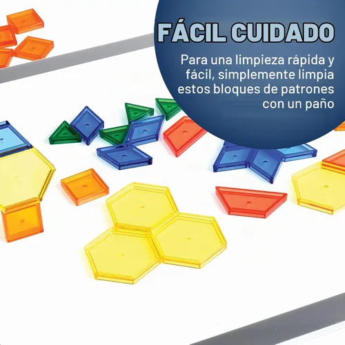 Vista 6 de Bloques translúcidos para diseño Constructive Playthings, set de 147 piezas, EDX-147