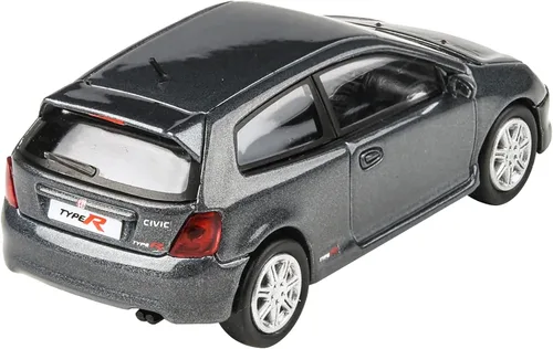 Vista 4 de 2001 Civic Type R EP3 Cosmic Gray Metálico 1/64 Diecast Model Car por Paragon Models PA-55344