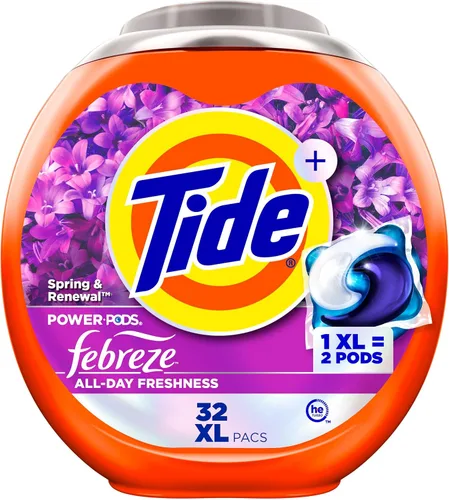Vista 15 de Tide Power Pods - Cápsulas de detergente para ropa deportiva, 25 unidades, avanzado para sudor + combatiente de manchas