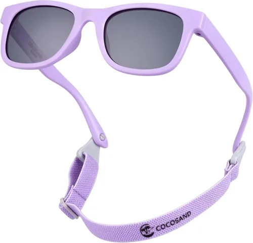 Vista 16 de COCOSAND Flexible Polarized Baby Sunglasses with Strap Beige