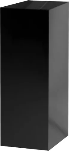 Vista 30 de Caja elevadora de acrílico de 12 x 12 x 9 pulgadas con un lado abierto sin tapa, negro brillante, versátil cubo cuadrado de almacenamiento