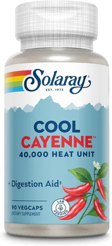 Vista 4 de Solaray Cayena fresca, 90 cápsulas