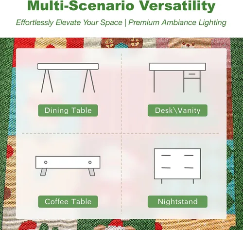 Vista 7 de Camino de mesa navideño con borlas de pompones, decoración de mesa de mezcla de lino y algodón para mesa de comedor, tocador, chimenea