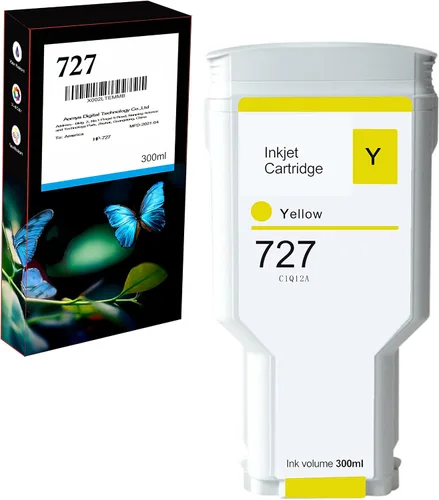 Vista 10 de Aomya 6 cartuchos de tinta compatibles 727 de 10.1 fl oz C1Q12A F9J79A F9J76A F9J77A F9J78A F9J80A para impresoras DesignJet T920 T930 T1500 T1530