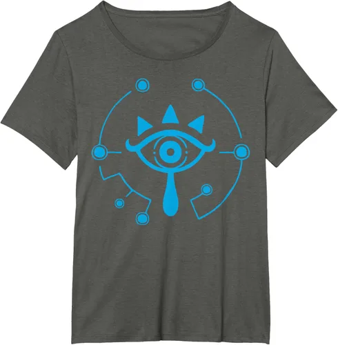 Vista 15 de Zelda Breath of The Wild Sheikah Eye Logo Camiseta Negro