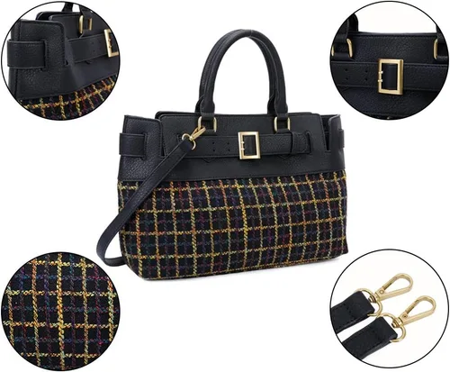 Vista 5 de OIIV Bolso de mano de moda para mujer, bolso de hombro