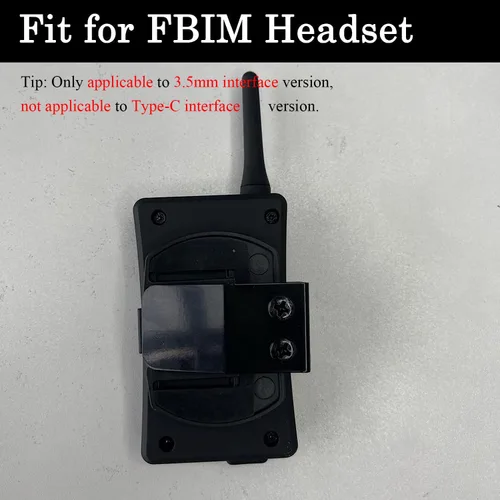 Vista 4 de MIMIRACLE Clip de cinturón para FBIM V6 V4 (versión de 0.138 in), accesorio de auriculares de árbitro, clips de casco de motocicleta, soporte
