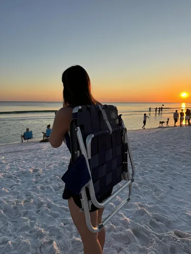 Vista 2 de MOUNTAIN SUMMIT GEAR Caddis Sports - Silla de playa de malla baja con correas de mochila, asiento ligero portátil para aventuras al aire libre, días