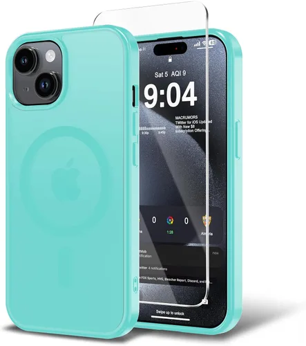 Vista 123 de Funda para iPhone 11 con protector de pantalla, compatible con MagSafe, ultra delgada, translúcida, mate, a prueba de golpes, color negro