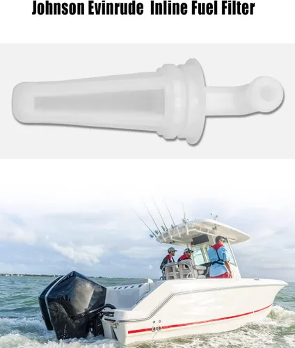 Vista 2 de 1 filtro de combustible 0433190 para motor fueraborda Johnson Evinrude BRP V4 y V6 60 grados 90 100 115 150 175 CV 1991-2006 765553 Reemplazar