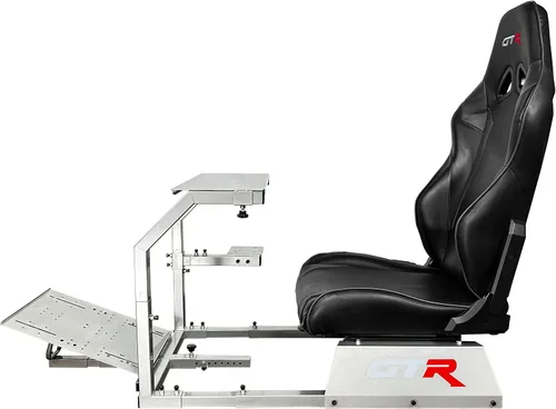 Vista 2 de GTR Simulador: Modelo GTA con asiento de carrera real, silla de conducción de cabina para simulador de conducción con cambiador de marcha