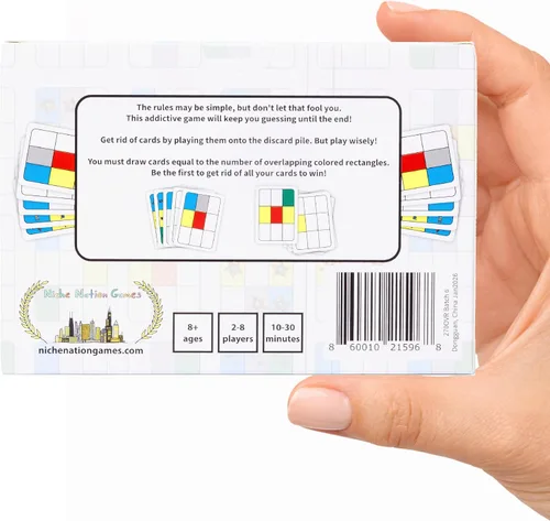 Vista 6 de Niche Nation Games Superposición – Juego de cartas de estrategia engañosamente simple y galardonado para adultos y familias – Juego para 2 jugadores