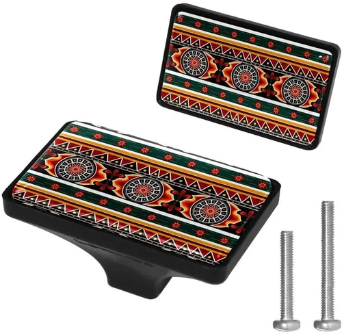 Vista 14 de LORVIES Paquete de 4 pomos decorativos florales de 1.65 pulgadas para gabinete, rectángulo de vidrio ABS con un solo agujero, tiradores de puerta