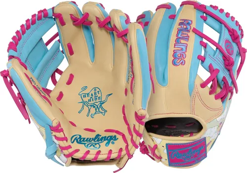 Vista 55 de Guantes de béisbol Heart of the Hide 2026 Top Grade US Steerhide Negro/Menta Pro H Web