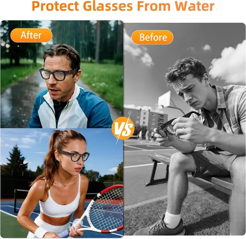 Vista 4 de HiBloks Cubierta de silicona impermeable y agarre para gafas para Ray-Ban Meta
