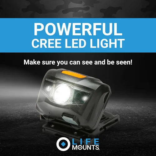 Vista 2 de Life Mounts LED Tactical Helmet NVG Shroud Mounted Light Verde LED