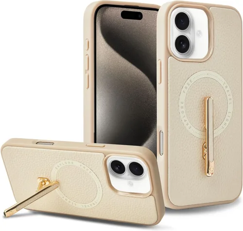 Vista 18 de CUSTYPE Funda para iPhone 13 Pro Max de 6.7 pulgadas con soporte, funda de cuero delgada con soporte de 2 vías, compatible con MagSafe, funda