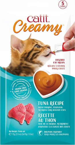Vista 19 de Catit Creamy - Paquetes personalizados de golosinas para gato que puede lamer