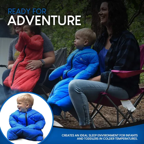 Vista 8 de Morrison Outdoors Little Mo 40 - Saco de dormir para bebé, color azul