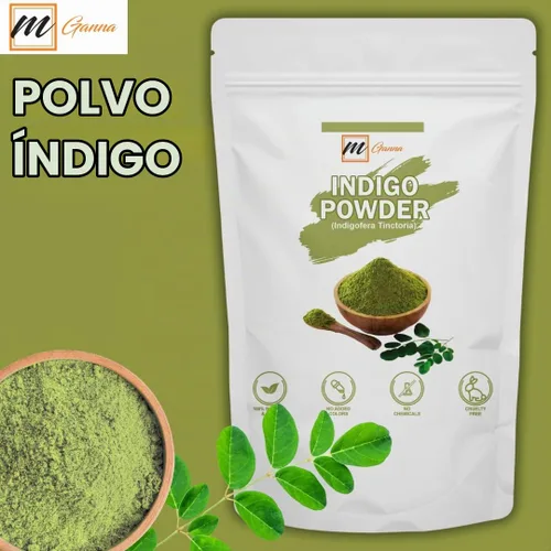Vista 3 de Polvo índigo 100% natural 0.50 LBS 227 GMS para tinte y color para el cabello Cuidado del cabello