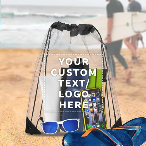 Vista 8 de DISCOUNT PROMOS Mochilas de plástico con cordón