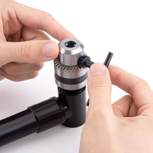 Vista 7 de Taladro de ángulo recto inalámbrico Adaptador de accesorio de 0.039-0.394 in Portabrocas de mango de 90 grados Herramienta de perforación