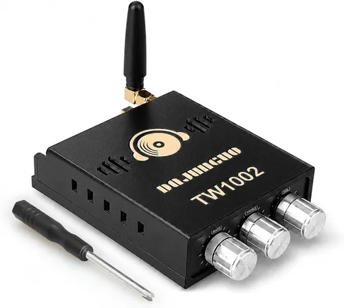 Vista 9 de Tablero amplificador de audio de 600 W con control de agudos y graves, chips TPA3255, CC 19-51 V, entradas Bluetooth 5.2 y AUX, placa AMP estéreo