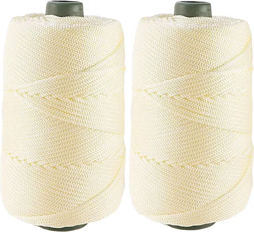 Vista 19 de Cordón de hilo artístico de 14.11 oz, hilo de poliéster color burdeos, para tejer macramé, bolsas de ganchillo, canasta de ganchillo, sombrero