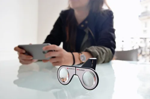 Vista 4 de Homido Mini gafas de realidad virtual para Smartphone auriculares plegables VR obedientes con iPhone y Android Teléfono celular Vr