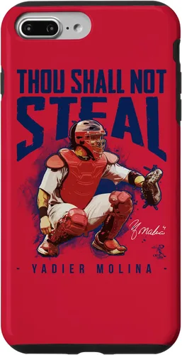 Vista 12 de Yadier Molina - Carcasa para iPhone 17, diseño de "Thou Shall Not Steal