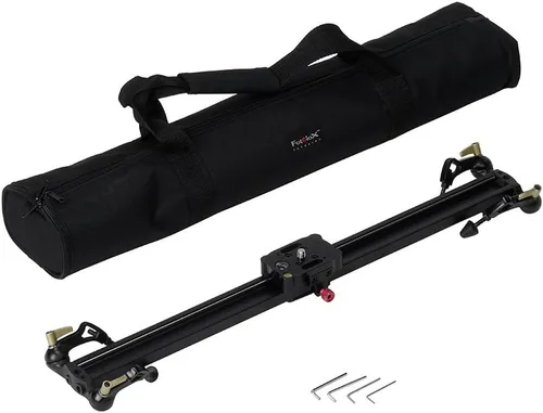 Vista 2 de Fotodiox Pro SlideCam - Estabilizador deslizante de video de 600 a 24 pulgadas, deslizador de pista de cámara DSLR, sistema de riel