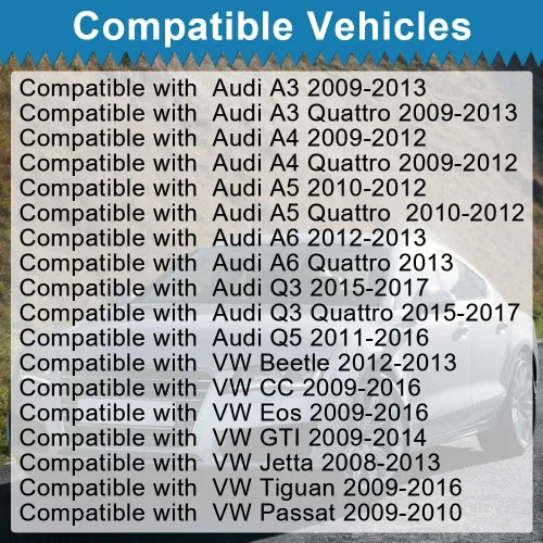 Vista 3 de Kit de manguera de respiradero de separador de aceite de ventilación del cárter del motor de la válvula PCV Compatible con Audi A3 A4 A5 Q5 TT VW