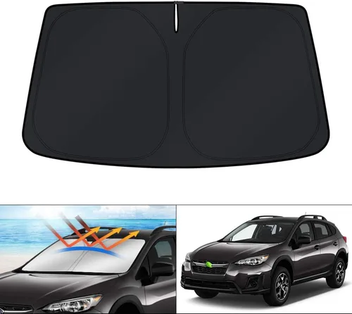 Vista 9 de KUST - Parasol plegable para parabrisas para BMW X1 E84, accesorios 2011 2012 2013 2014 2015, protector de visera de sol ajustable que bloquea