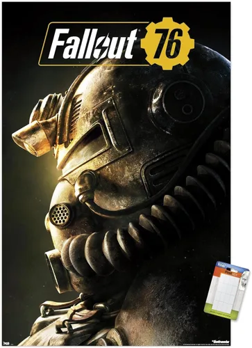 Vista 12 de Trends International Fallout: 76 - Helmet Close-Up Wall Poster, 22.4L x 14.7W, Barnwood Framed Version Versión enmarcada Barnwood