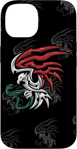 Vista 4 de Bandera de México - Funda estilo tribal del escudo de armas mexicano para iPhone 17