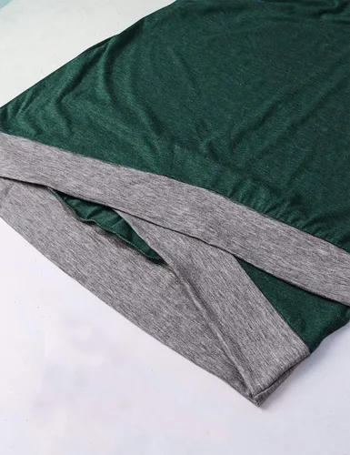Vista 5 de Sudadera casual tipo túnica con cuello vuelto y manga larga para mujer