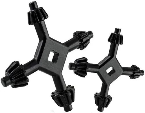 Vista 5 de 2 llaves de portabrocas 4 en 1, llave de taladro de 4 vías, llave de portabrocas 4 en 1, llave de mandril de taladro manual de combinación universal