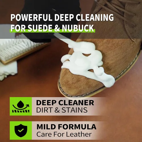 Vista 2 de Suede Nubuck Boots Shoe Cleaner Kit Waterproof protecter Spray Shoe Cleaning Kit