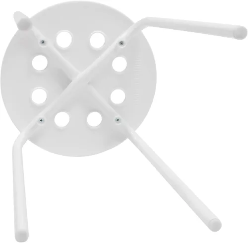 Vista 8 de 10 Pack Stackable Stools, 17" Plastic Round Stools Stacking Chairs, White Nesting Stool, Portable Multipurpose Stool Chairs Flexible Seating for