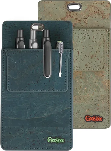 Vista 11 de Protector de Bolsillo de Corcho Portugués Premium para Hombres Protectores de Bolsillo Multiusos para Camisas y Batas de Laboratorio Para