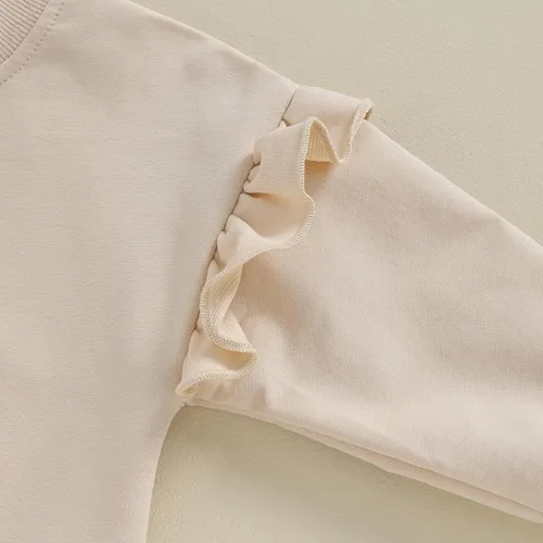 Vista 41 de Sudadera unisex de algodón de color sólido para bebé, camiseta de manga larga con cuello redondo