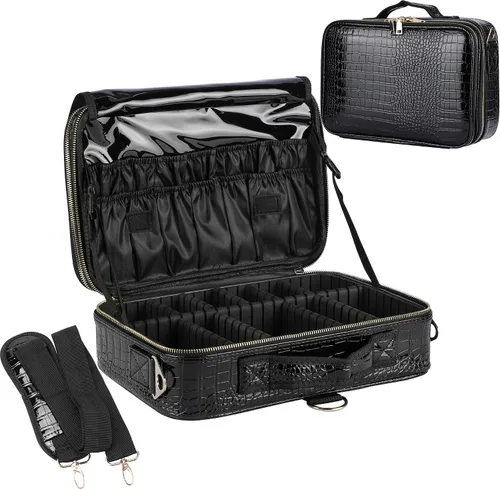 Vista 10 de Estuche de maquillaje de viaje JOURMON, Negro, L